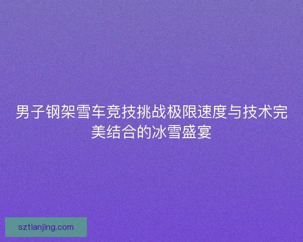 男子钢架雪车竞技挑战极限速度与技术完美结合的冰雪盛宴 男子钢架雪车竞技挑战极限速度与技术完美结合的冰雪盛宴