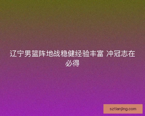 辽宁男篮阵地战稳健经验丰富 冲冠志在必得 辽宁男篮阵地战稳健经验丰富 冲冠志在必得